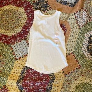 White high neck tank top new with tags